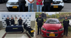 Las autoridades recuperaron carros y motos hurtadas, y realizaron 14 capturas en flagrancia. Foto: cortesía.