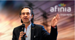 El alcalde de Medellín, Federico Gutiérrez, reiteró su preocupación por la situación financiera de Afinia y alertó que le representa pérdidas por $1,5 billones a EPM todos los años. FOTO: Julio Cesar Herrera y Cortesía