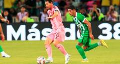Nacional cayó 2-1 con el Inter Miami en el Atanasio. FOTO CAMILO SUÁREZ
