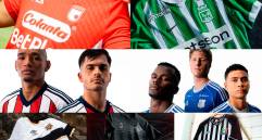 Adidas, Umbro y Reebok concentran buena parte de los patrocinios de indumentaria en la Liga BetPlay 2026. FOTOS: CORTESÍA CLUBES