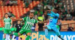 Andrés Sarmiento fue la figura verdolaga con gol y pase gol. FOTO CAMILO SUÁREZ