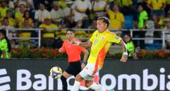 El delantero tolimense Dayro Moreno, de 39 años –cumplirá 40 el 16 de septiembre–, tuvo buen desempeño en lo que jugó contra Bolivia. FOTO: COLPRENSA 