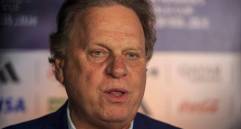 Ramón Jesurun presidente de la Federación Colombiana de Fútbol, anunció que Guadalajara será la sede de Colombia en el Mundial. FOTO CAMILO SUÁREZ 