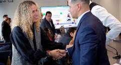 La ministra del trabajo, Natalia López Fuentes, presidió la primera sesión extraordinaria de la Comisión Permanente de Concertación de Políticas Salariales y Laborales (CPCPSL). FOTO cortesía MinTrabajo