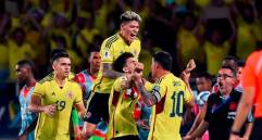 Luis Díaz fue la gran figura de Colombia en la histórica victoria ante Brasil. FOTO GETTY