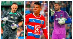 David Ospina, Kevin Mier y Álvaro Montero serían los tres porteros convocados por Néstor Lorenzo para los duelos ante Perú y Argentina. FOTOS CAMILO SUÁREZ, GETTY Y COLPRENSA