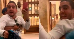 Alex Flórez en medio de los hechos ocurridos el 2 de septiembre de 2022 en Cartagena. Foto: tomada de video