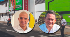 A la izquierda, el gerente del Hospital de La Ceja, Javier Alejandro Bedoya. A la derecha, el diputado de Antioquia que hizo la denuncia. José Luis Noreña. FOTOS Tomadas de redes sociales