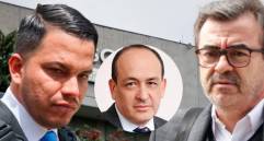 Sneyder Pinilla, el hoy magistrado Vladimir Fernández y Olmedo López. El primero y el tercero, hoy procesados por el escándalo de la UNGRD. Fotos: Colprensa y redes