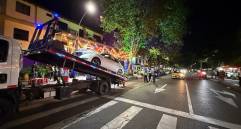 Operativo de control realizado en inmediaciones de la carrera 70, en el Occidente de Medellín. FOTO: Cortesía Alcaldía de Medellín