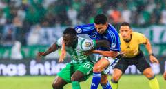 En la imagen aparece Marino Hinestroza durante el partido frente a Millonarios. FOTO CAMILO SUÁREZ