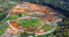 Así lucen las obras de la cárcel metropolitana, ubicadas en el corregimiento de San Cristóbal. Actualmente están en un 9% de avance. FOTO CORTESÍA