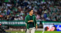 El técnico Diego Arias destacó el compromiso del equipo en el duelo frente al Junior. FOTO CAMILO SUÁREZ