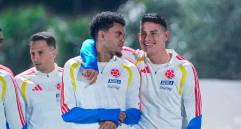 Santiago Arias, Luis Díaz y James Rodríguez serían inicialistas con Colombia ante Australia en el duelo de este martes en Nueva York. FOTO CORTESÍA FCF