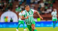 Alfredo Morelos, delantero de Atlético Nacional. Regresará en el clásico tras pagar uan sanción. FOTO CAMILO SUÁREZ 