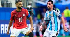 Mohamed Salah y Lionel Messi, los referentes de sus selecciones para el duelo entre Egipto y Argentina que se disputará este martes antes del medio día en horario colombiano. FOTO getty