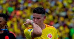 James Rodríguez, capitán de Colombia que alcanza un nuevo récord con la Selección en el duelo ante Bolivia. FOTO JUAN ANTONIO SÁNCHEZ 