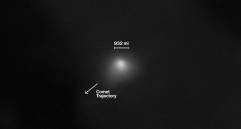 El cometa interestelar 3I/Atlas, analizado con el radiotelescopio ALMA tras su paso por el sistema solar en 2025. FOTO AFP