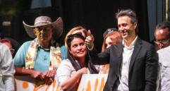 Daniel Quintero ha buscado la bendición del petrismo para seguir en su carrera a la Presidencia. Foto: Julio César Herrera Echeverri.