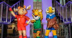 Con la presencia de las mascota del Mundial y el Empire State iluminado se sigue calentando el clima para el Mundial de Norteamérica 2026. FOTO TOMADA X@EmpireStateBldg