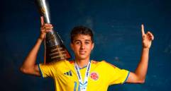El 10 colombiano fue una de las grandes figuras de Colombia en el Sudamericano Sub-17. FOTO CONMEBOL