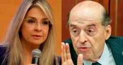 Vicky Dávila, precandidata presidencial, y Álvaro Leyva, excanciller. FOTO COLPRENSA. 