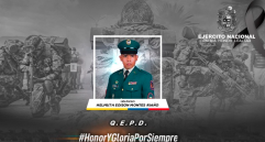 Los hechos se registraron en la vereda Vegas de Segovia, municipio de Zaragoza, Antioquia. FOTO Ejército Nacional de Colombia