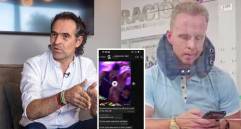 El alcalde Federico Gutiérrez dio a conocer los mensajes que le estaría mandando el ruso George Laevsky Wolfe, a quien expulsaron el 13 de abril, después de dos años de rumbas en la ciudad y que intentó reingresar al país por Ecuador. FOTOS: EL COLOMBIANO Y CORTESÍA