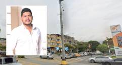 Esteban Ramírez Parra, de 38 años, fue baleado cuando iba como pasajero del carro de su hermana en la calle 30 con la carrera 70, en Belén Rosales, en medio de un intento de hurto. FOTOS: GOOGLE MAPS Y CORTESÍA
