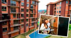 Audia Jolie Palacios Copete (detalle) fue una de las beneficiarias de este proyecto de vivienda en La Colinita, un proyecto habitacional abierto que se construyó en un año y medio. FOTO: CORTESÍA ALCALDÍA DE MEDELLÍN