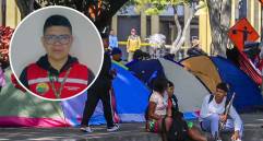 John Carupia, autoridad mayor del Consejo Departamental Indígena de Antioquia (Codian) explicó por qué no participaron de la protesta de este lunes en La Alpujarra. FOTO: CAMILO SUÁREZ Y CORTESÍA