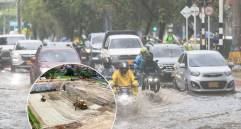 El gran Sistema de Drenaje Sostenible de Primavera Norte, se excava bajo la cancha de Villa Niza. FOTO Cortesía