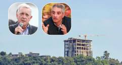 El expresidente Álvaro Uribe Vélez le solicitó al gobernador de Antioquia, Andrés Julián Rendón, que detenga la construcción ubicada en el alto de Las Palmas, en Envigado. FOTOS: Juan Antonio Sánchez, El Colombiano, Colprensa 