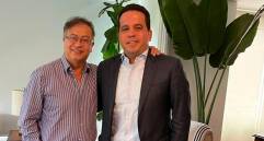 A finales de junio de 2022, tras las elecciones presidenciales, Trujillo se reunió con Gustavo Petro. El encuentro generó división en el Partido Conservador. FOTO CORTESÍA