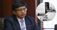 La palabras de Jorge Enrique Ibáñez Najar, presidente de la Corte Constitucional, por los 40 años de la toma del Palacio de Justicia. FOTOS: EL COLOMBIANO - Colprensa 