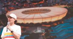 “Más del 80 % de los ciudadanos de Medellín hoy se sienten orgullosos de su ciudad, hemos recuperado la confianza. Medellín va por buen camino, estamos mejorando, pero lo más importante es que la vamos a llevar a otro nivel”, alcalde Federico Gutiérrez Zuluaga. Foto: Cortesía