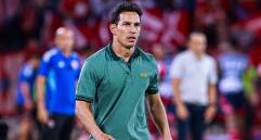 Diego Arias vive el momento más difícil en Nacional desde que asumió como técnico del equipo profesional. FOTO MANUEL SALDARRIAGA