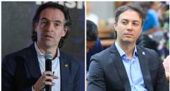 El alcalde de Medellín, Federico Gutiérrez, y el exalcalde, Daniel Quintero. FOTOS: El Colombiano