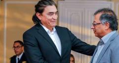 Gustavo Bolívar con el hoy expresidente Gustavo Petro. Foto: Presidencia