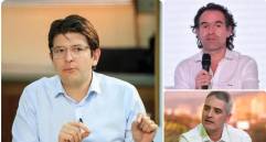 El alcalde de Medellín y el gobernador de Antioquia rechazaron el atentado contra el precandidato Miguel Uribe. FOTOS: Archivo
