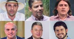 De izquierda a derecha y de arriba y abajo: Andrés Guerra, Luis Guillermo Patiño, Rafael Nanclares, Mauricio Parodi, Nicolás Albeiro Echeverri y Luis Miguel López. FOTOS: Archivo y Cortesía