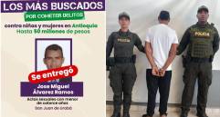 El hombre, identificado como José Miguel Álvarez, había sido incluido en el cartel de los más buscados. FOTOS: Cortesía Departamento de Policía Urabá