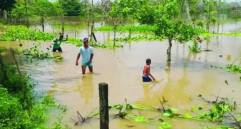 Urabá continúa padeciendo las emergencias por lluvias. Desde la Gobernación de Antioquia llegan nuevas ayudas. Imagen tomada de redes sociales.