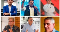 La baraja de candidatos que compiten por la Gobernación de Antioquia está compuesta por diez líderes locales. FOTOS: ARCHIVO EL COLOMBIANO