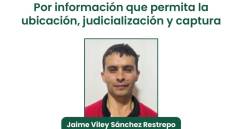 En la imagen, alias Cumballo, buscado por desaparición forzada y secuestro con fines extorsivos. FOTO Gobernación de Antioquia. 