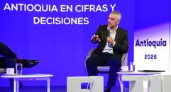 En el foro Antioquia impacta y transforma organizado por El Tiempo, el gobernador Andrés Rendón hizo un llamado al Gobierno nacional frente a obras claves para la región. Foto: cortesía.