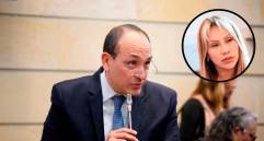 La exconsejera para las Regiones de Presidencia, Sandra Ortiz, y el magistrado de la Corte Constitucional, Vladimir Fernández. FOTO CORTESÍA