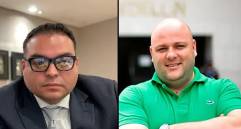 Sebastián Ortega y Miguel Quintero, imputados por presunta corrupción en el Área Metropolitana. FOTOS: IMAGEN DE AUDIENCIA Y ARCHIVO