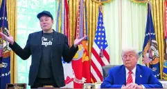Elon Musk y Donald Trump. FOTO: GETTY