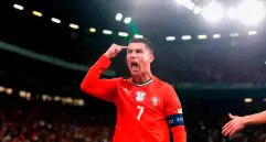 El futbolista portugués Cristiano Ronaldo es el máximo goleador en la historia del fútbol con 953 anotaciones. Su objetivo es llegar a los 1.000 de manera oficial. Foto: Getty